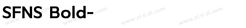 SFNS Bold字体转换